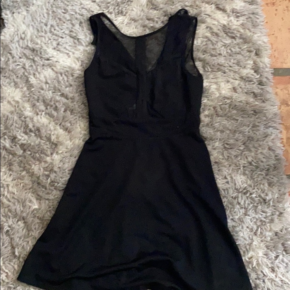 Black cut out dress